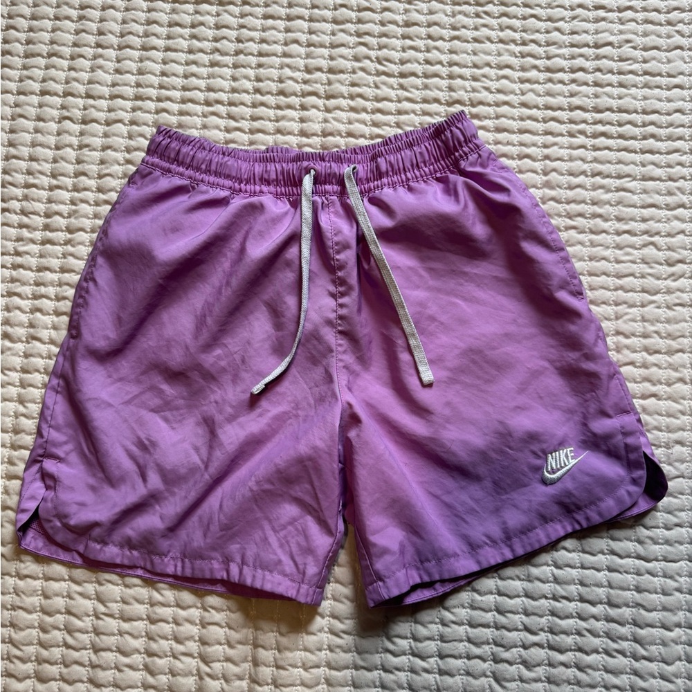 Nike Men's Purple Swim Shorts with Drawstring